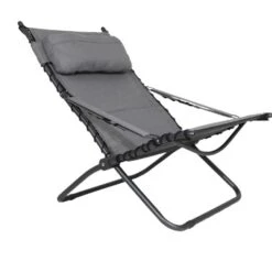 Crespo Tex Comfort AP-262 Loungestoel - Lichtgrijs -Camping Kortings Winkel 1148406 07 1