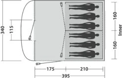 Easy Camp Edendale 600 Tunneltent 6 Persoons - Grijs -Camping Kortings Winkel 1278 1900 88606f57 e3cb 4c30 8898 4536f255e167 1280x960