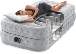 Intex Supreme Air Flow Luchtbed - Eenpersoons - Ingebouwde Elektrische Pomp -Camping Kortings Winkel 1320 1900 64488 inuse 2023 300