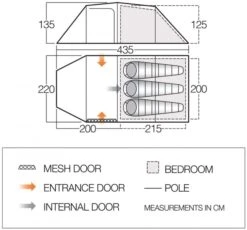 Vango Omega 350 Tunneltent - 3 Persoons - Groen 6 Vango Omega 350 Tunneltent - 3 Persoons - Groen -Camping Kortings Winkel 1900 1783 omega 350 1