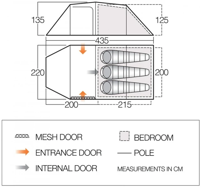 Vango Omega 350 tunneltent - 3 persoons - Groen Vango Omega 350 Tunneltent - 3 Persoons - Groen -Camping Kortings Winkel 1900 1783 omega 350 1
