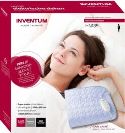 Inventum HN135 Elektrische Deken - 1 Persoons -Camping Kortings Winkel 1900 1900 69779