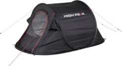 High Peak Vision 2 Pop-up Tent - 2 Persoons - Zwart -Camping Kortings Winkel 646 1200 4001690102803.pt03