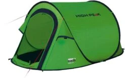 High Peak Vision 2 Pop-up Tent - 2 Persoons - Groen -Camping Kortings Winkel 754 1200 4001690101080