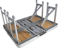 Bo-Camp 136 X 85 Inklapbare Picknicktafel - Bamboe -Camping Kortings Winkel 900 1350 1404800 05