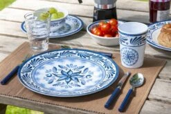 Bo-Camp Old Dutch Melamine Serviesset - 16-delig -Camping Kortings Winkel 900 1350 6181360 10