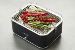 Barbecook Carlo Houtskool Tafelbarbecue - Grijs -Camping Kortings Winkel 900 1350 bc cha 1015 sf 01 hr