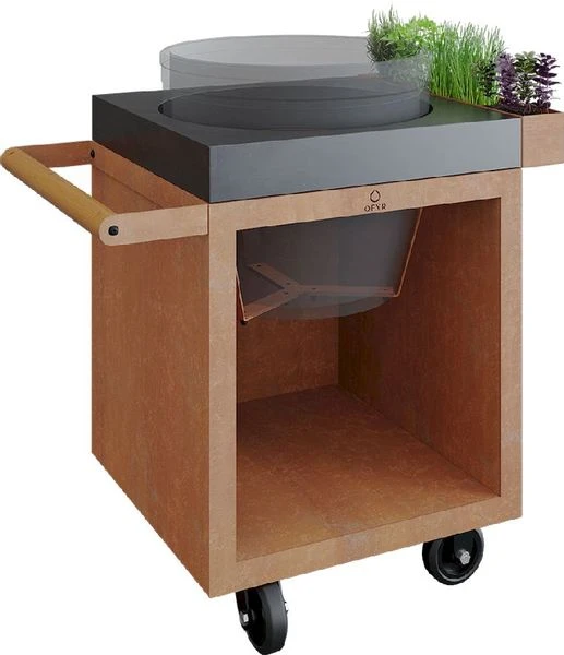 OFYR Kamado Table 65 PRO BBQ tafel - Corten - Concrete - BGE OFYR Kamado Table 65 PRO BBQ Tafel - Corten - Concrete - BGE -Camping Kortings Winkel 900 900 ofyr kamado table 65 bge corten c