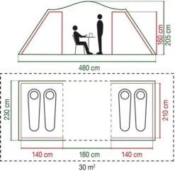 Coleman Spruce Falls 4 Vis-a-vis Tent - 4 Persoons -Camping Kortings Winkel 900 917 spruce falls 7