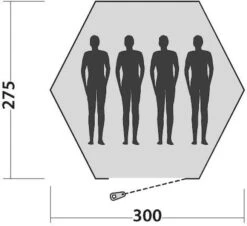 Easy Camp Bolide 400 Tipitent - 4 Personen -Camping Kortings Winkel 900 983 plattegrond bolide 2