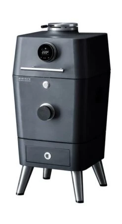 Everdure 4K Houtskool Barbecue Met Beschermhoes - Antraciet/blauw -Camping Kortings Winkel everdure4k antraciet1