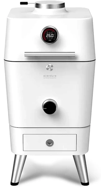 Everdure 4K houtskool barbecue met beschermhoes - wit Everdure 4K Houtskool Barbecue Met Beschermhoes - Wit -Camping Kortings Winkel everdure wit 1